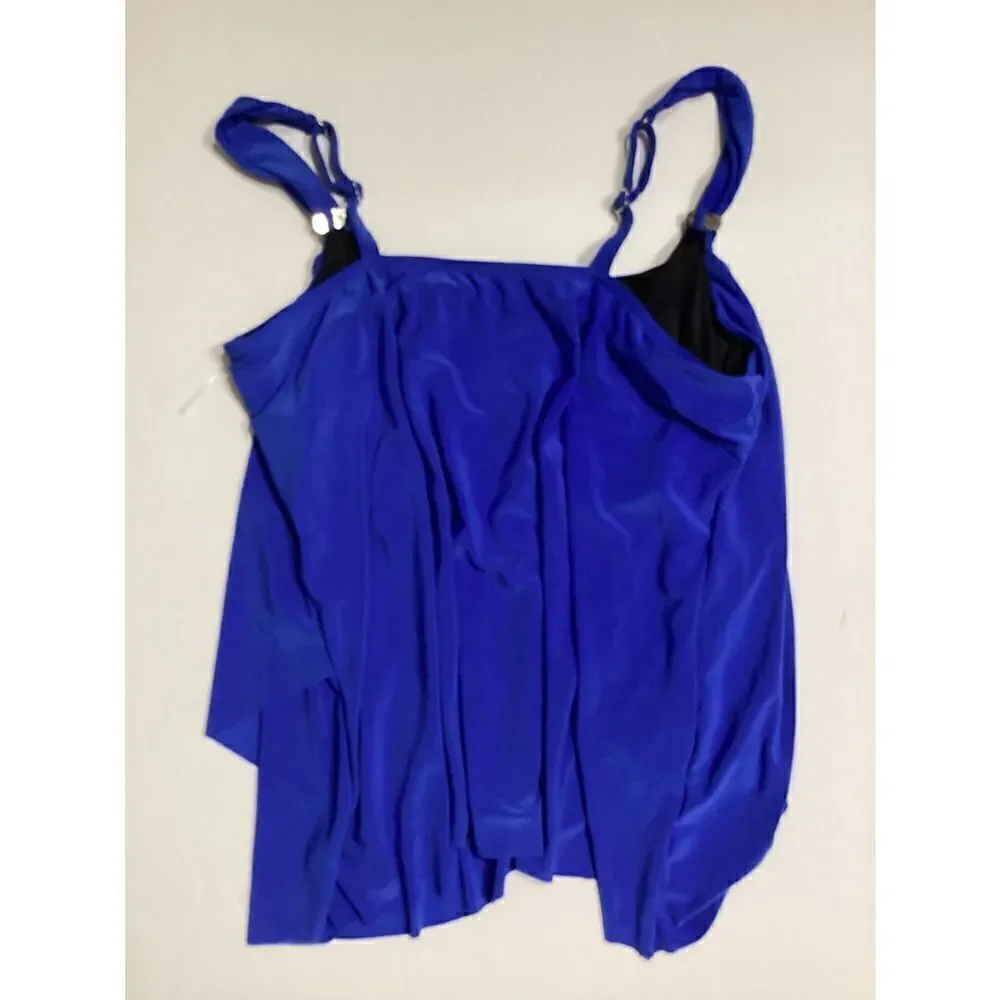 New. Miraclesuit blue tankini top. Size 10
